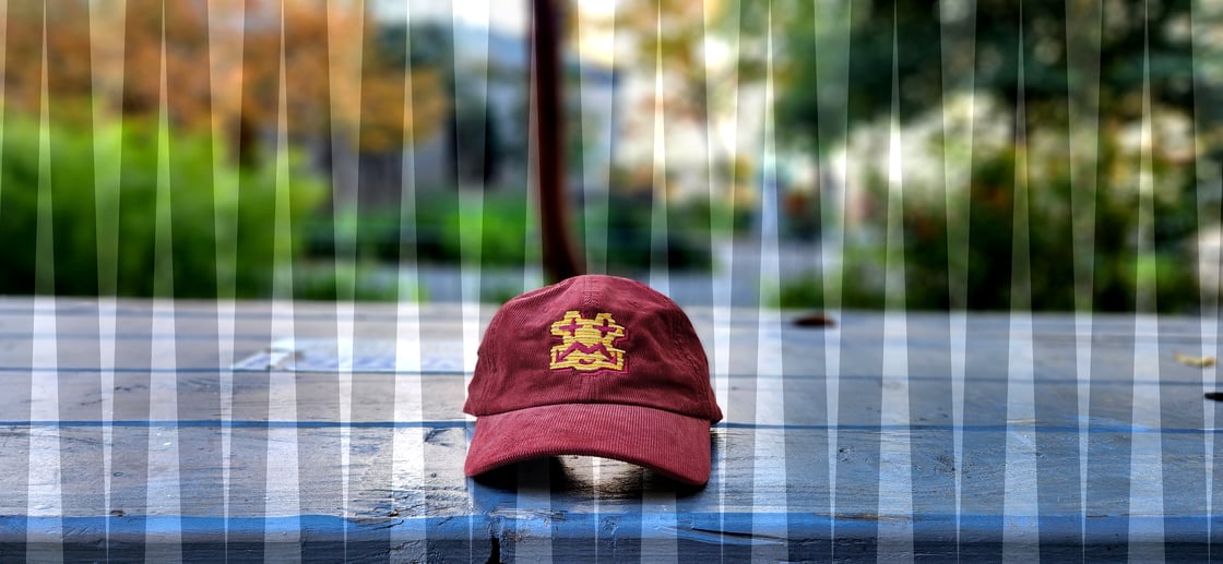 Image of aka devoyd Burgundy Corduroy hat
