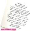 Luxury Wedding Card. Personalised Wedding Gift. Red.