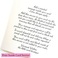 Image 3 of Luxury Wedding Card. Personalised Wedding Gift. Cream.