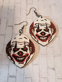 Scary Clown Dangle Earrings