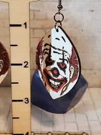 Image 3 of Scary Clown Dangle Earrings