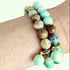 Ltd Ed - Gold Turquoise Bauble Charm Bracelet Image 2