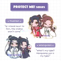 Image 3 of Protect Me! Series (SVSSS, MDZS, TGCF, 2HA) - Enamel Pins