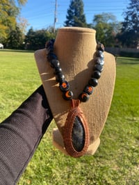 Image 1 of Soul Armor Series: Copper + Cosmic Beads Statement Necklace