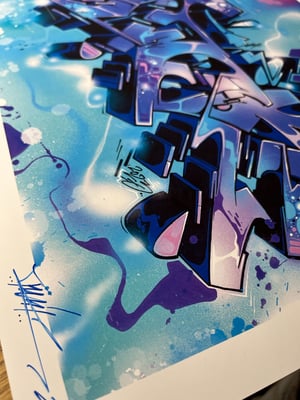 Image of LIMITED PRINT - PURPLE SPACE - TWIK ONE