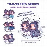 Image 3 of Traveler's Series (MDZS, MLCB, WoH) - Acrylic Rocking Standee and Stickers