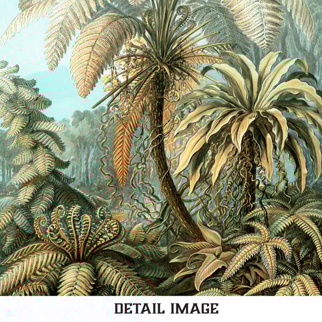 Set of 3 Prints with Palm trees | Retro Tropical Print | Palm tree Poster | Forest Landscape poster