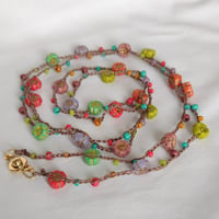 Image 3 of Colourful Flower Bracelet/Necklace