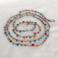 Image 2 of Multi-colour Crochet Necklace/Bracelet