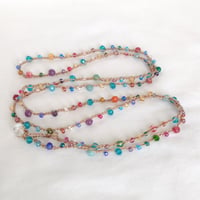 Image 5 of Multi-colour Crochet Necklace/Bracelet