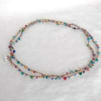 Image 4 of Multi-colour Crochet Necklace/Bracelet