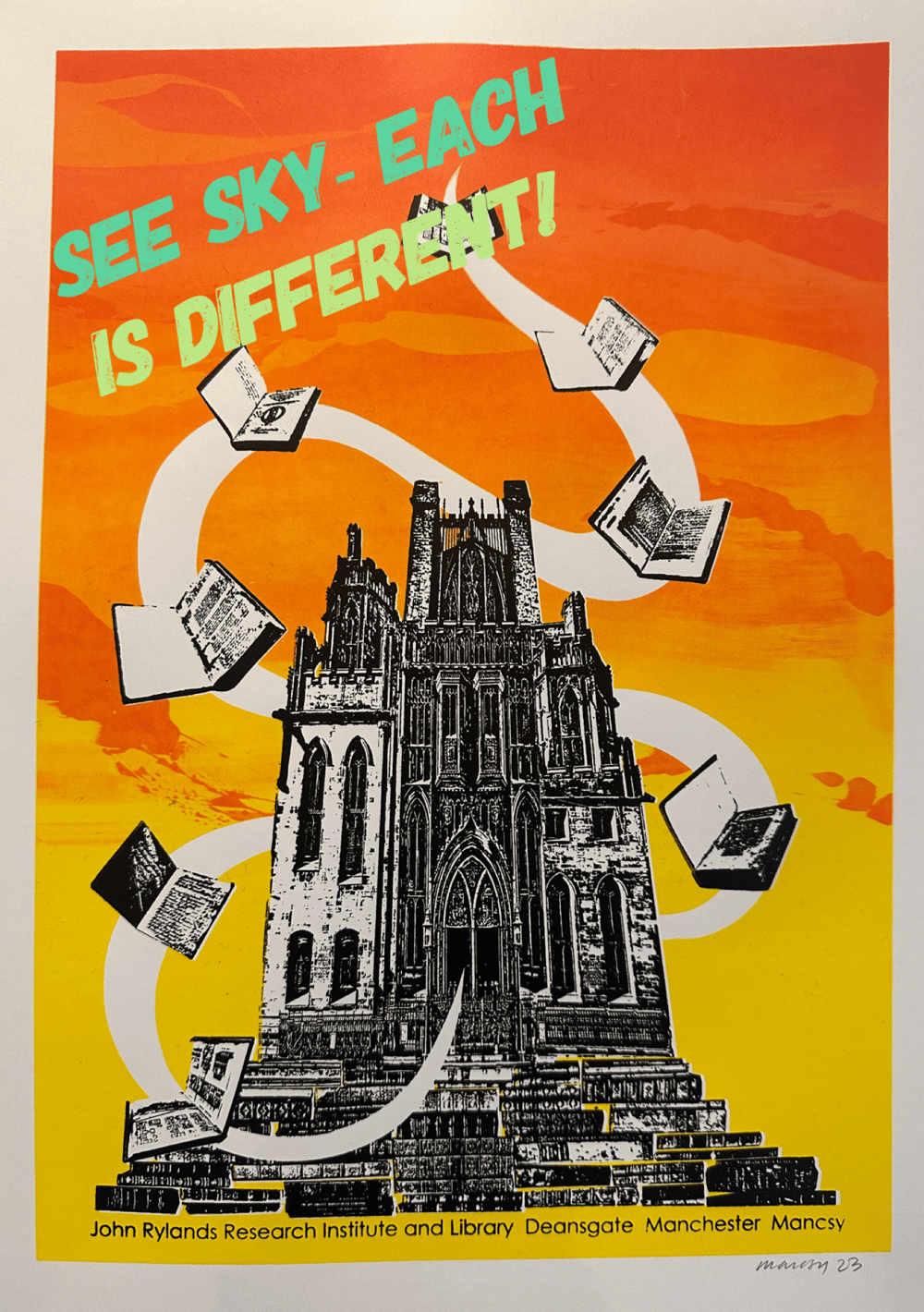 Image of A4 Haunted by Knowledge screen print
