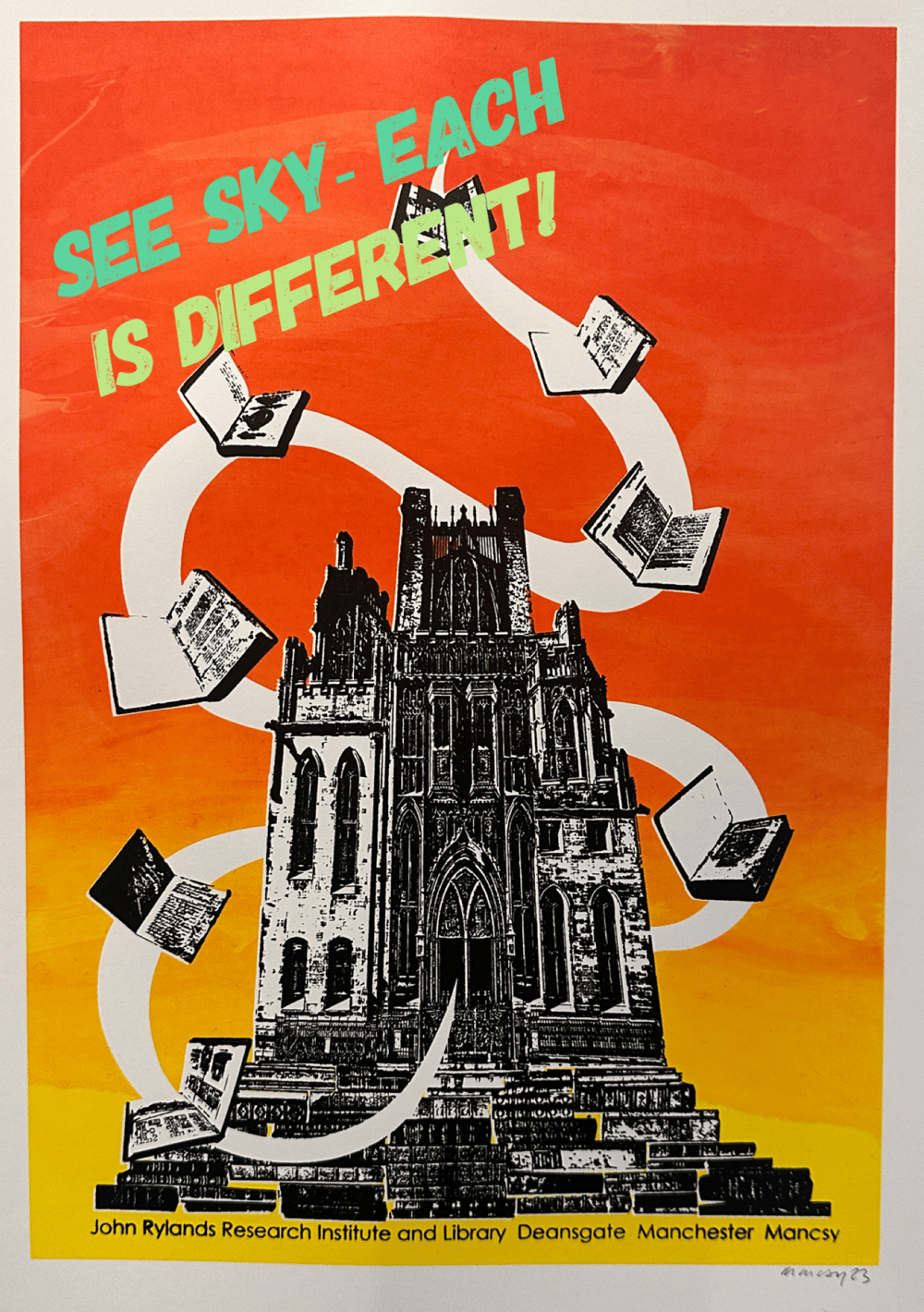 Image of A4 Haunted by Knowledge screen print