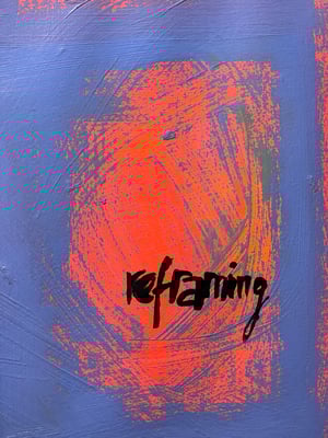 Reframing study no 3 - acrylic on paper