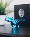 ORLINSKI Richard Rhino Spirit blue Edition limitée Sculpture Rhinocéros bleu