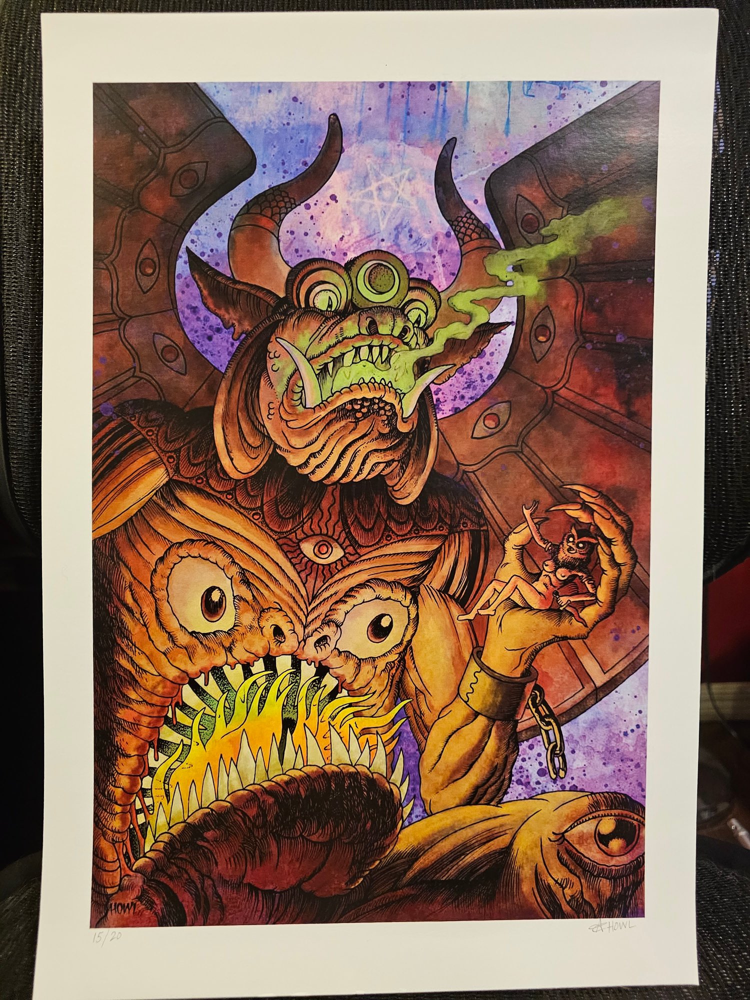 Image of Moloch print by Andy Howl