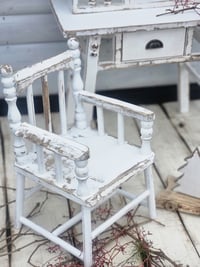 Image 1 of   Photo prop chair white vintage