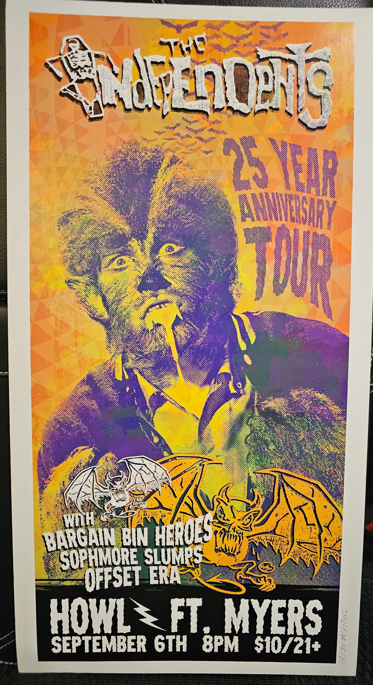 Image of The Independents gig poster by Andy Howl