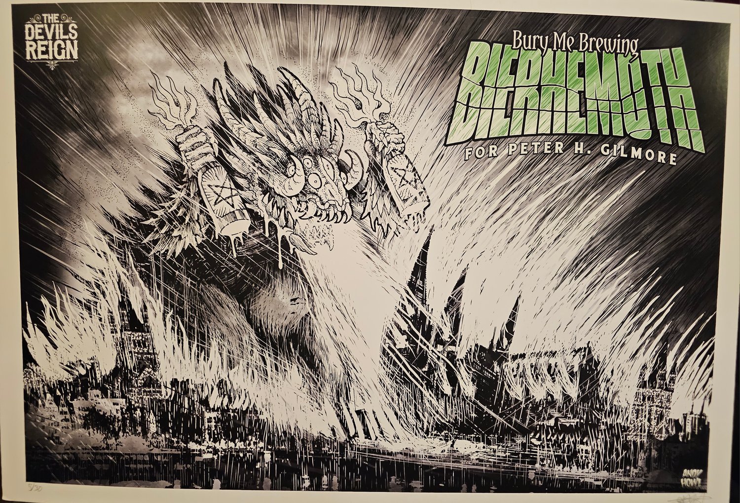 Image of Peter H. Gilmore craft beer poster #3 by Andy Howl