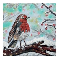 Image 1 of Robin In The Snow Greeting Card