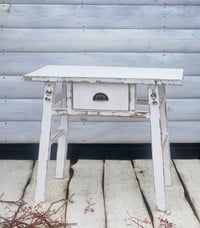 Image 1 of Wooden table white vintage