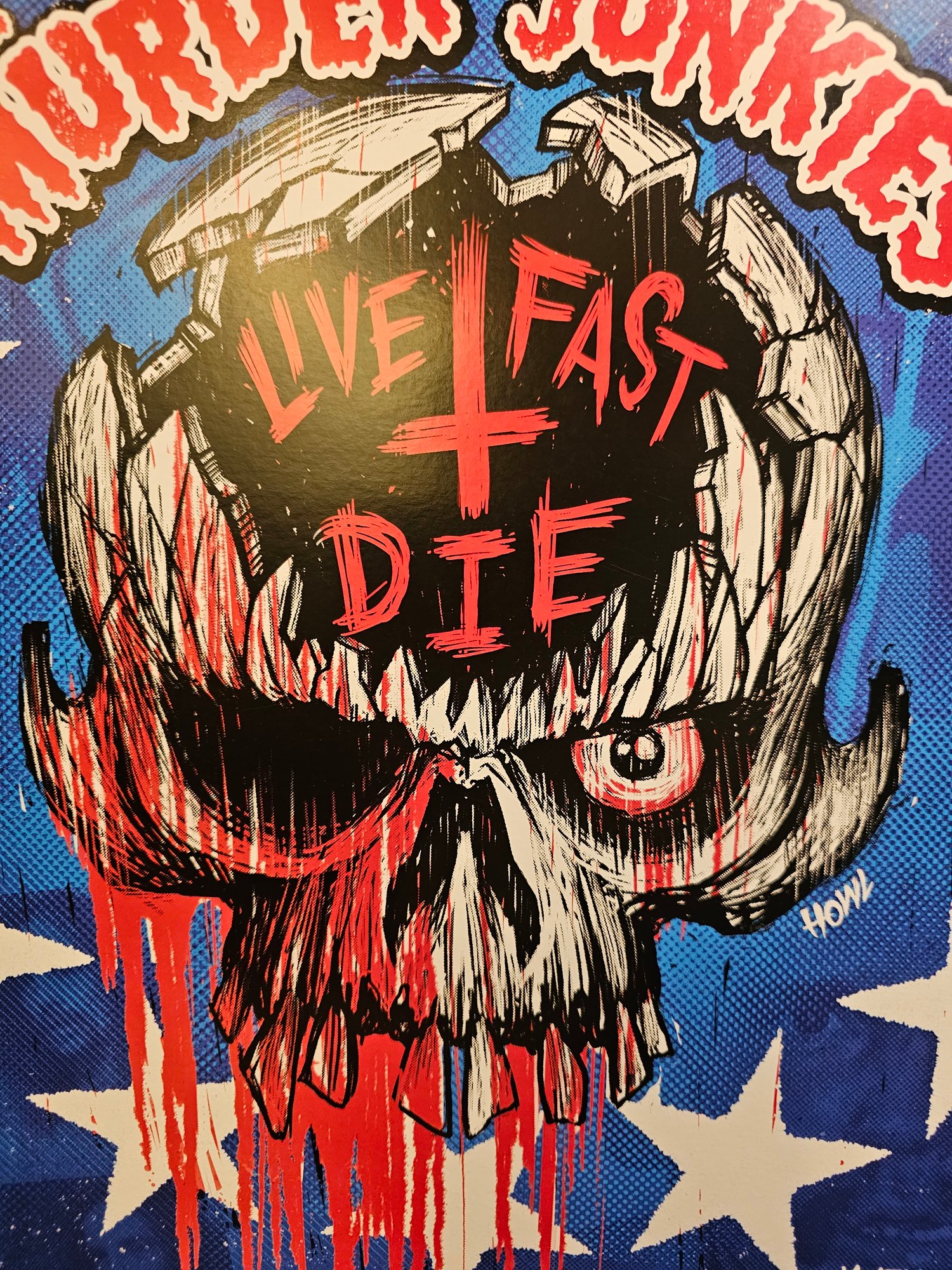Image of Murder Junkies at HOWL 2017 poster by Andy Howl