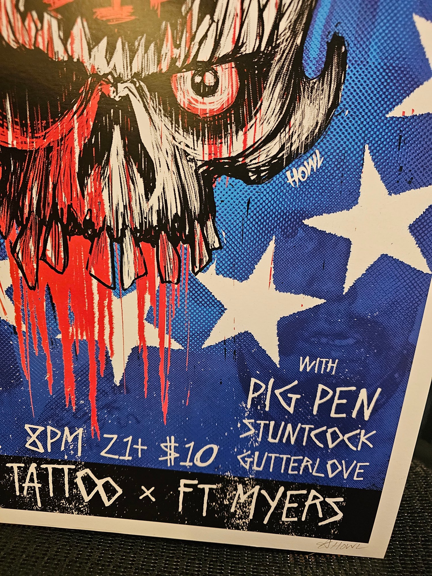 Image of Murder Junkies at HOWL 2017 poster by Andy Howl