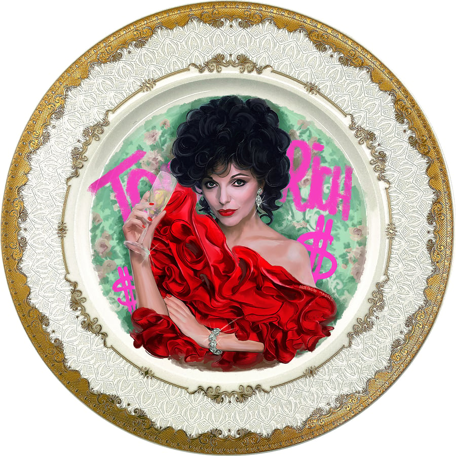 Image of Alexis - Fine China Plate - #0789