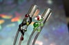 Christmas Glass Straw Set: Santa Hat Turtle and String of Lights