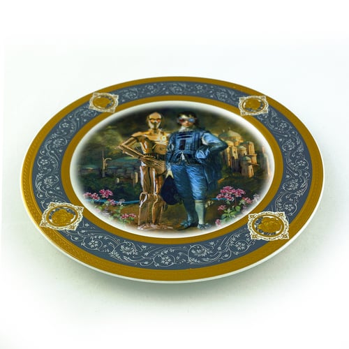 Image of The Odd Couple - Fine China Plate - #0788