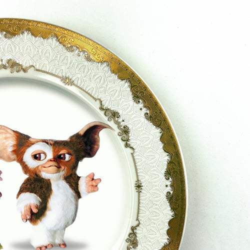 Image of 80s Puppy - Fine China Plate - #0789