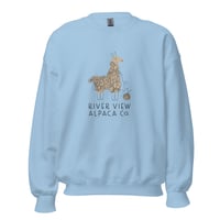 Image 3 of River View Alpaca Co. Logo Unisex Crewneck Sweatshirt