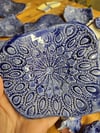 Blue soap dish