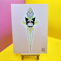 Maid Cat Dagger Print (A5)