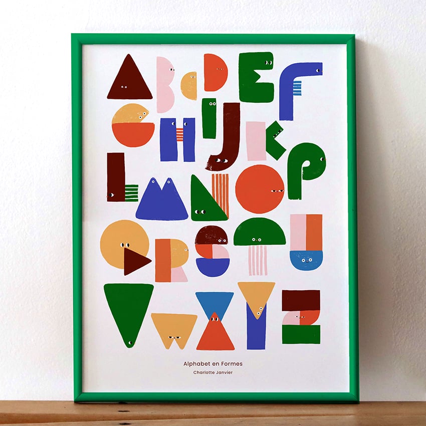 Image of 30x40 - ALPHABET EN FORMES