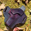 Glock G17 Black Cherry pancake holster.