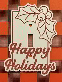 Happy Holidays Light Switch Cover 