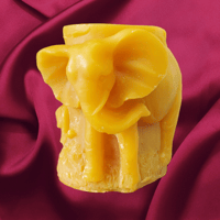 Image 1 of 3x4 Elephant Beeswax Candle 