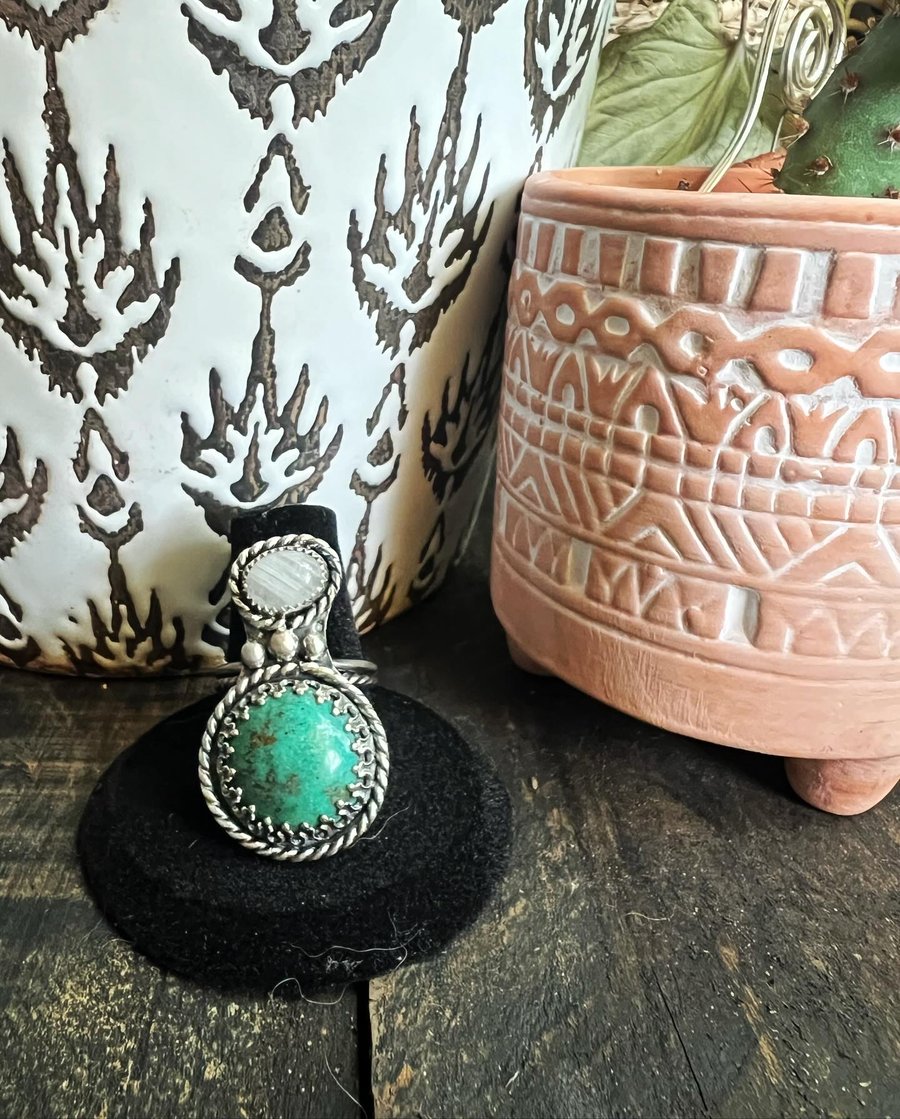 Image of Turquoise and Moonstone Ring