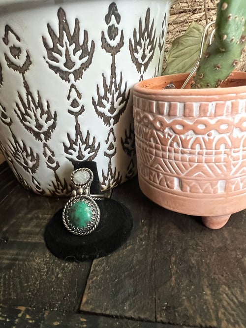 Image of Turquoise and Moonstone Ring