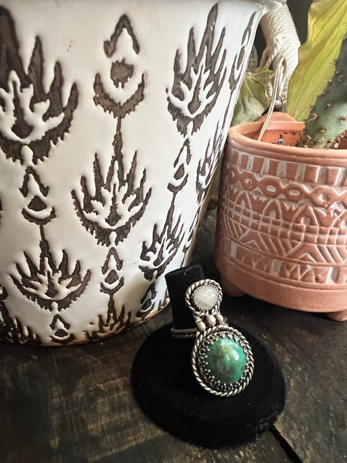 Image of Turquoise and Moonstone Ring