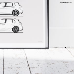 VW Golf R Generations Poster