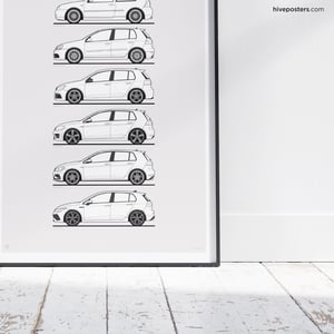 VW Golf R Generations Poster