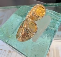 Image 2 of 24kt solid gold vintage rare Hawaiian jewelry ring(1990 Liliuokalani Queen, 1991 Princess kaiulani)