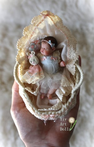 Image of OOAK Miniature Baby Girl "Maya"