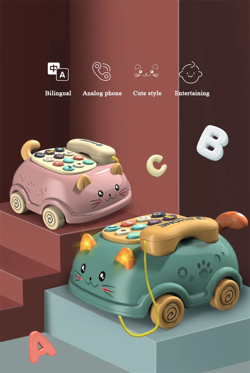 Montessori Musical Piano Phone Toys For Baby