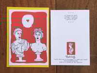 Beautiful Ladies - Love - Goddess Greeting Card - Love Sonnet on Back