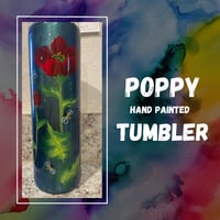 Image of Poppy & Bee Hand Painted Tumbler 30oz