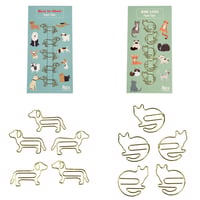 Image 1 of Cat & Dog Paper clips