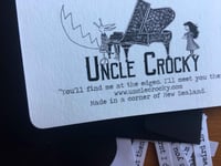 Image 3 of 'Cloak of Normalcy' - Quirky Greeting Card - Uncle Crocky's Origin Story on Back